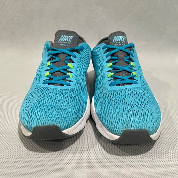 Nike Zoom Fit Trainer Running Shoes Blue/Lime Green - Size 8.5 - Picture 2 of 7